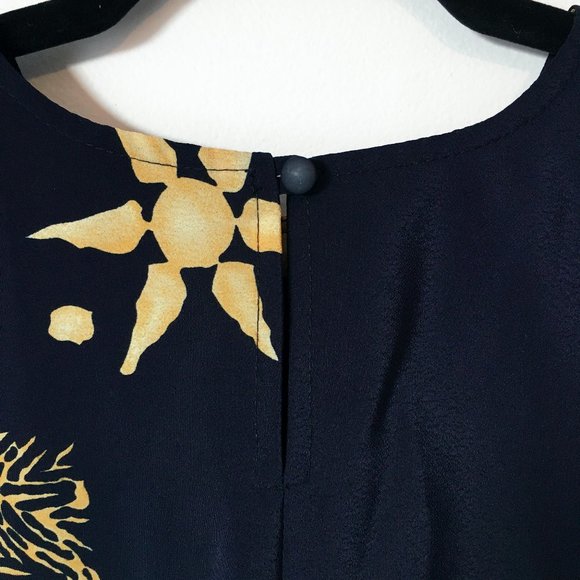 Vintage 80’s blouse with suns and flowers - Picture 8 of 9